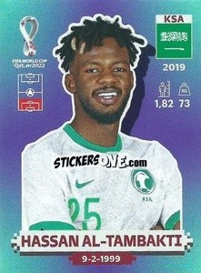 Figurina KSA10 Hassan Al-Tambakti - FIFA World Cup Qatar 2022. Standard Edition - Panini