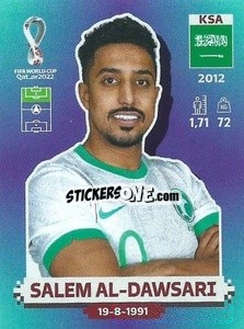 Cromo KSA19 Salem Al-Dawsari - FIFA World Cup Qatar 2022. Standard Edition - Panini