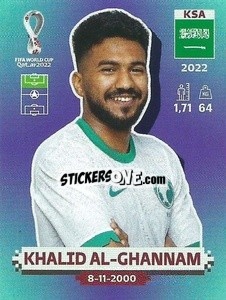 Cromo KSA20 Khalid Al-Ghannam - FIFA World Cup Qatar 2022. Standard Edition - Panini