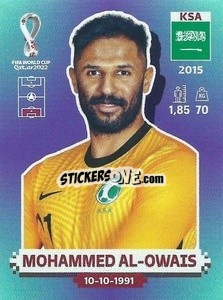 Sticker KSA3 Mohammed Al-Owais - FIFA World Cup Qatar 2022. Standard Edition - Panini