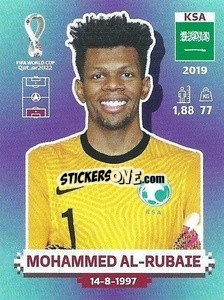 Figurina KSA4 Mohammed Al-Rubaie - FIFA World Cup Qatar 2022. Standard Edition - Panini