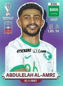 Figurina KSA5 Abdulelah Al-Amri - FIFA World Cup Qatar 2022. Standard Edition - Panini