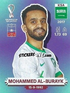Cromo KSA7 Mohammed Al-Burayk - FIFA World Cup Qatar 2022. Standard Edition - Panini