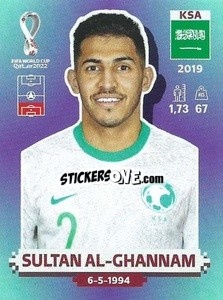 Cromo KSA8 Sultan Al-Ghannam - FIFA World Cup Qatar 2022. Standard Edition - Panini