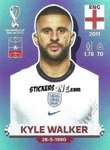 Sticker Kyle Walker - FIFA World Cup Qatar 2022. Standard Edition - Panini