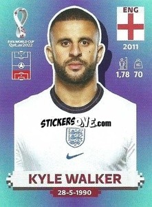 Figurina Kyle Walker - FIFA World Cup Qatar 2022. Standard Edition - Panini