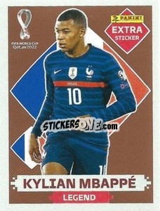 Sticker Kylian Mbappé (France) - FIFA World Cup Qatar 2022. Standard Edition - Panini
