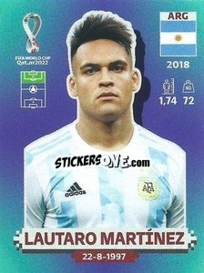 Figurina Lautaro Martínez - FIFA World Cup Qatar 2022. Standard Edition - Panini