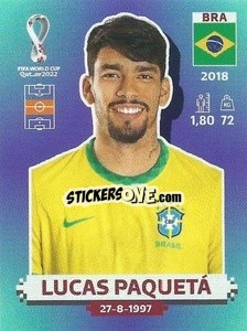Sticker Lucas Paquetá - FIFA World Cup Qatar 2022. Standard Edition - Panini
