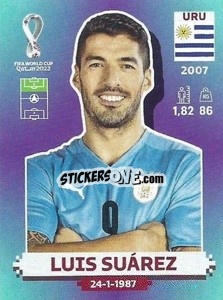 Figurina Luis Suárez - FIFA World Cup Qatar 2022. Standard Edition - Panini