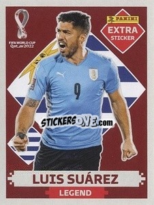 Figurina Luis Suárez (Uruguay) - FIFA World Cup Qatar 2022. Standard Edition - Panini