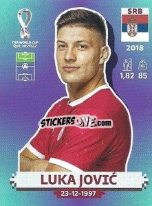 Cromo Luka Jović - FIFA World Cup Qatar 2022. Standard Edition - Panini