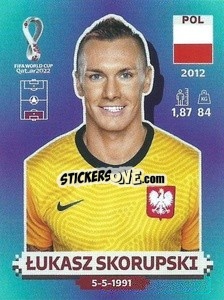 Sticker Łukasz Skorupski - FIFA World Cup Qatar 2022. Standard Edition - Panini