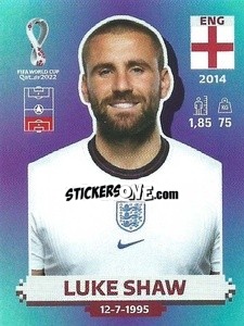 Sticker Luke Shaw - FIFA World Cup Qatar 2022. Standard Edition - Panini