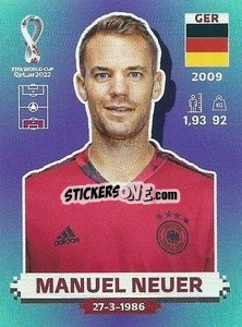 Sticker Manuel Neuer - FIFA World Cup Qatar 2022. Standard Edition - Panini