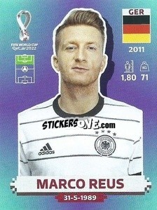 Sticker Marco Reus - FIFA World Cup Qatar 2022. Standard Edition - Panini