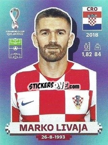 Sticker Marko Livaja - FIFA World Cup Qatar 2022. Standard Edition - Panini