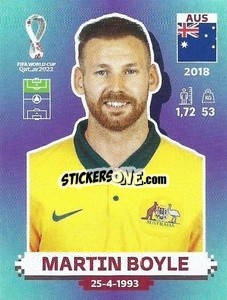 Sticker Martin Boyle - FIFA World Cup Qatar 2022. Standard Edition - Panini