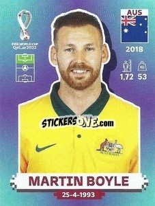 Figurina Martin Boyle - FIFA World Cup Qatar 2022. Standard Edition - Panini