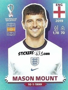 Sticker Mason Mount - FIFA World Cup Qatar 2022. Standard Edition - Panini