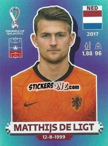 Sticker Matthijs de Ligt - FIFA World Cup Qatar 2022. Standard Edition - Panini