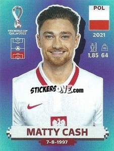 Figurina Matty Cash - FIFA World Cup Qatar 2022. Standard Edition - Panini