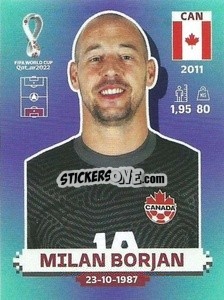 Sticker Milan Borjan - FIFA World Cup Qatar 2022. Standard Edition - Panini