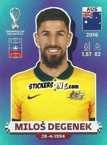 Sticker Miloš Degenek - FIFA World Cup Qatar 2022. Standard Edition - Panini