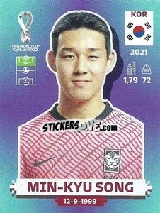 Sticker Min-kyu Song - FIFA World Cup Qatar 2022. Standard Edition - Panini