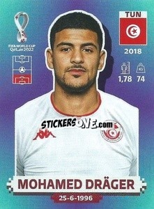 Sticker Mohamed Dräger - FIFA World Cup Qatar 2022. Standard Edition - Panini