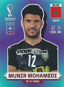 Figurina Munir Mohamedi - FIFA World Cup Qatar 2022. Standard Edition - Panini