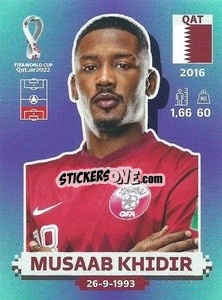 Sticker Musaab Khidir - FIFA World Cup Qatar 2022. Standard Edition - Panini