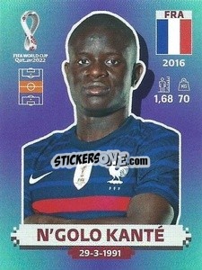 Sticker N’Golo Kanté - FIFA World Cup Qatar 2022. Standard Edition - Panini