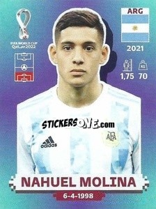 Cromo Nahuel Molina - FIFA World Cup Qatar 2022. Standard Edition - Panini