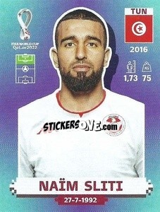 Sticker Naïm Sliti - FIFA World Cup Qatar 2022. Standard Edition - Panini