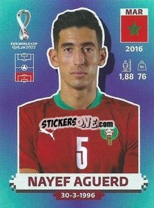 Sticker Nayef Aguerd - FIFA World Cup Qatar 2022. Standard Edition - Panini