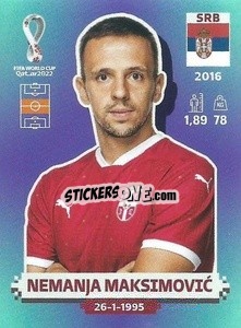 Cromo Nemanja Maksimović - FIFA World Cup Qatar 2022. Standard Edition - Panini