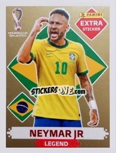 Cromo Neymar Jr (Brazil) - FIFA World Cup Qatar 2022. Standard Edition - Panini