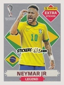 Sticker Neymar Jr (Brazil) - FIFA World Cup Qatar 2022. Standard Edition - Panini