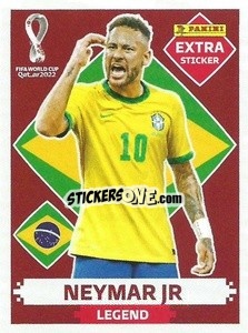 Sticker Neymar Jr (Brazil) - FIFA World Cup Qatar 2022. Standard Edition - Panini