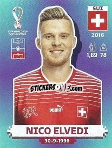 Sticker Nico Elvedi - FIFA World Cup Qatar 2022. Standard Edition - Panini