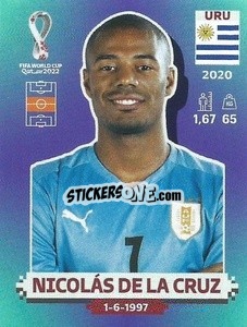 Cromo Nicolás De La Cruz - FIFA World Cup Qatar 2022. Standard Edition - Panini