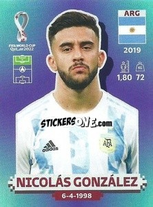 Figurina Nicolás González - FIFA World Cup Qatar 2022. Standard Edition - Panini