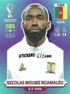 Figurina Nicolas Moumi Ngamaleu - FIFA World Cup Qatar 2022. Standard Edition - Panini