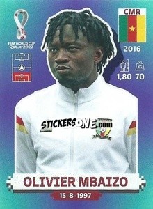 Figurina Olivier Mbaizo - FIFA World Cup Qatar 2022. Standard Edition - Panini