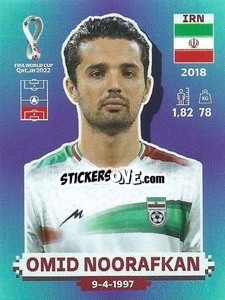 Figurina Omid Noorafkan - FIFA World Cup Qatar 2022. Standard Edition - Panini