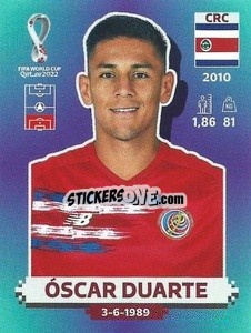 Figurina Óscar Duarte - FIFA World Cup Qatar 2022. Standard Edition - Panini