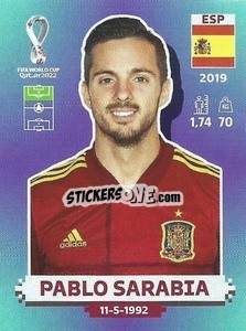 Cromo Pablo Sarabia - FIFA World Cup Qatar 2022. Standard Edition - Panini