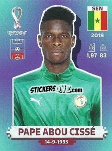 Sticker Pape Abou Cissé - FIFA World Cup Qatar 2022. Standard Edition - Panini