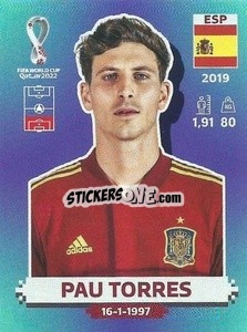 Sticker Pau Torres - FIFA World Cup Qatar 2022. Standard Edition - Panini